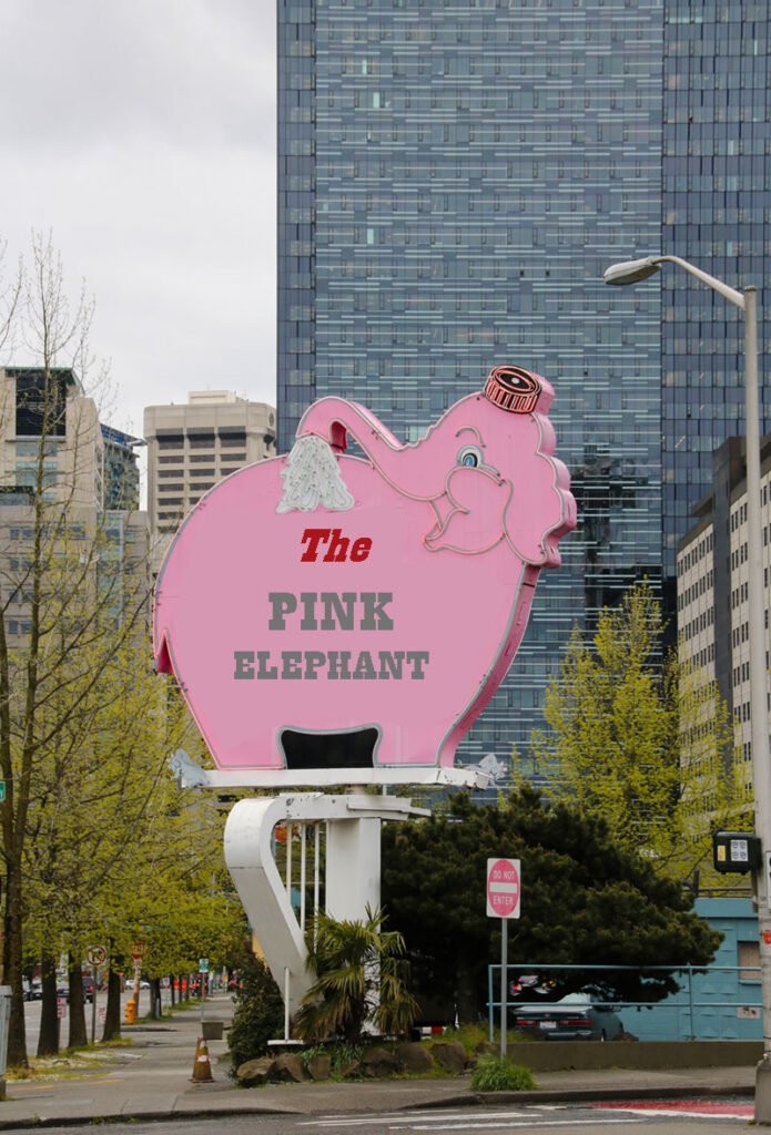Roze olifant huwelijksproblemen